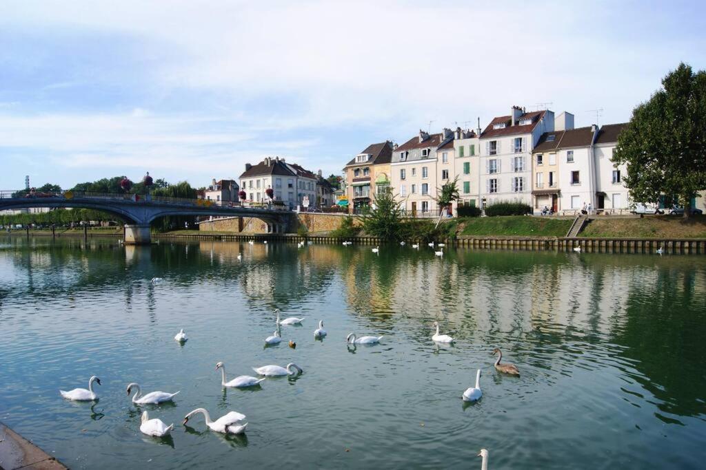 Coeur De Ville Avec Parking+Gare A Proximite De Disney Et Paris Lagny Dış mekan fotoğraf